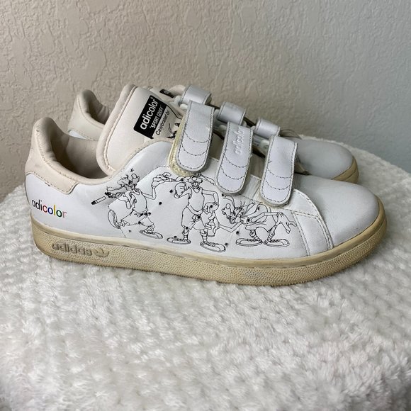 Adidas ~ RARE  ADICOLOR Goofy Velcro Sneakers - Picture 1 of 6